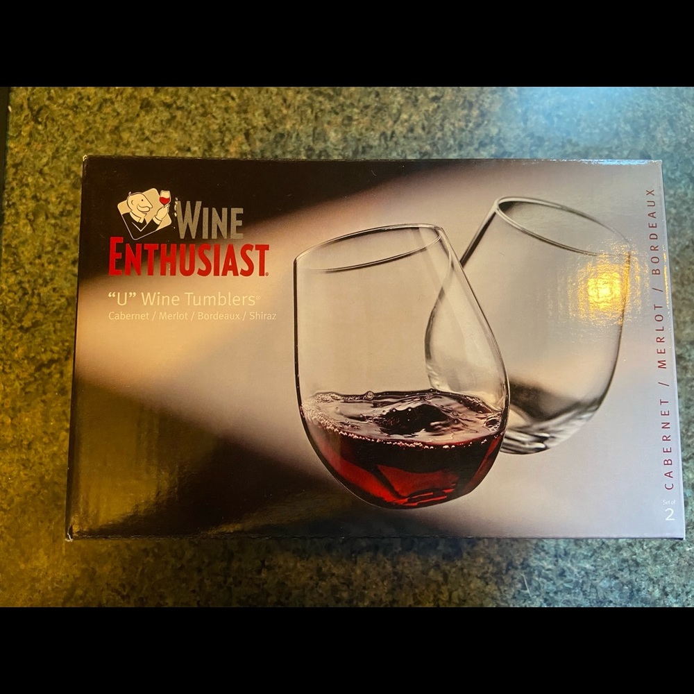 Wine Enthusiast “U” Wine Tumblers